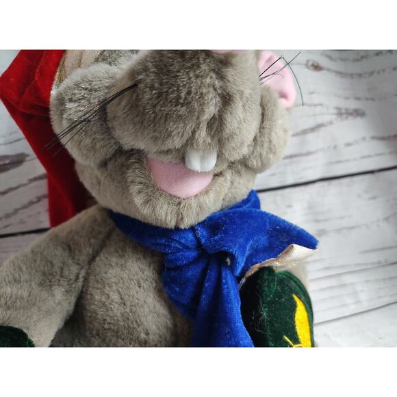 petting zoo 1994 animated plush Christmas mouse Non Working READ - Picture 9 of 16
